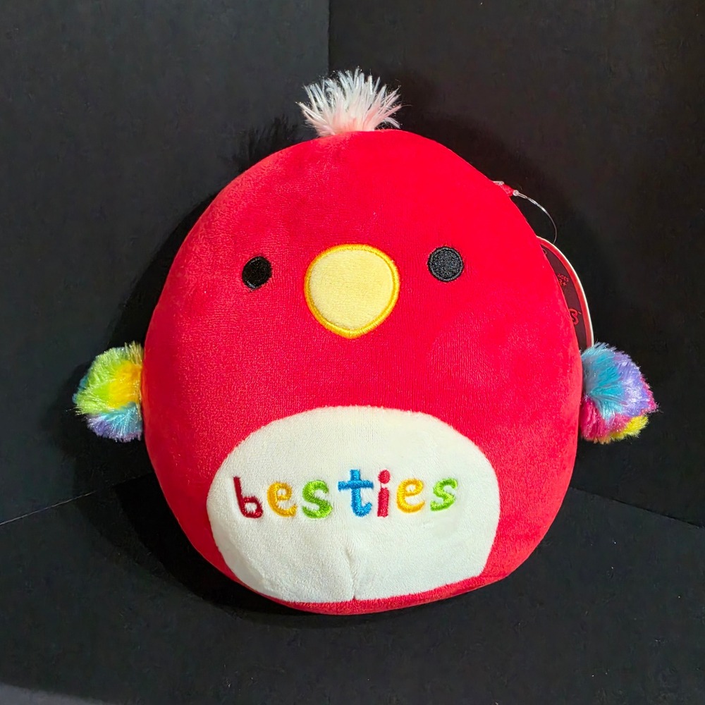 Squishmallows 8" Paco the Red Parrot Plush Besties Edition NWT